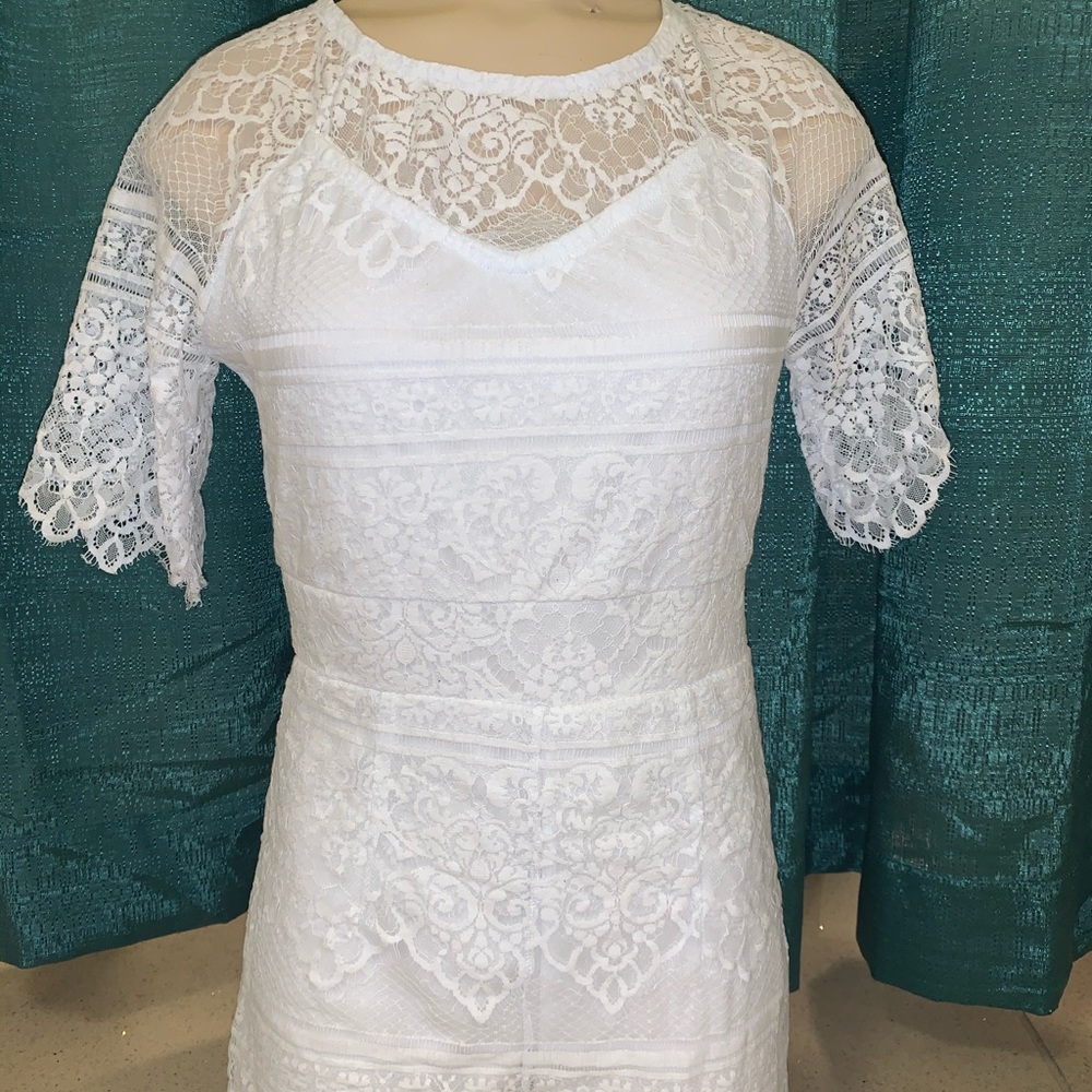 White Lace Romper